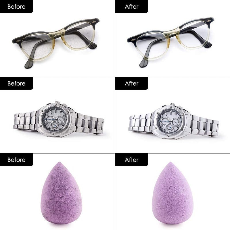 HIMALY Ultrasonic Jewellery Cleaner, 600ml Sonic Jewellery Bath Machine with Cleaning Basket and Watch Stand- Stainless Steel Tank & Digital Timer -for Jewelry Glasses Watch Metal Coins Dentures - Image 5