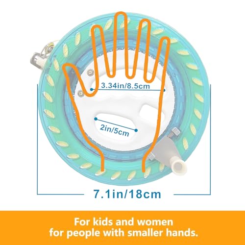 Flying Hoofer Large Beach Kite and Reel Winder with 650ft String for Kids and Adults, Single Line Kite, Extremely Easy to Fly for Beginners(Green) - Image 5
