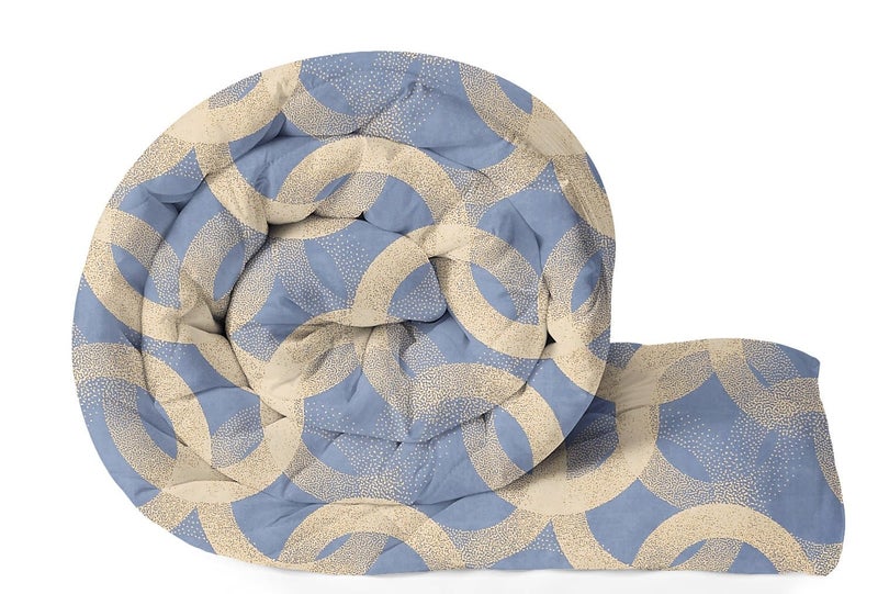 VAS COLLECTIONS 220 GSM Microfiber Reversible AC Comforter |Quit | Blanket | Duvets for King Size Double Bed 180Tc (230X250 cm, Sky Blue and Grey) - Image 1