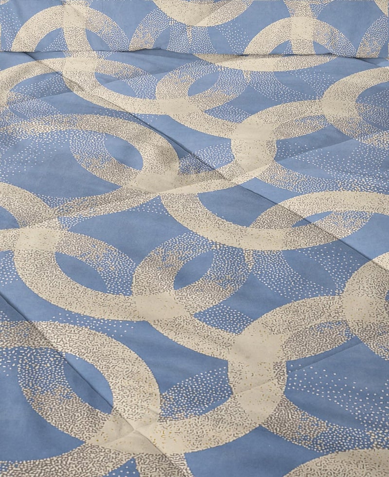VAS COLLECTIONS 220 GSM Microfiber Reversible AC Comforter |Quit | Blanket | Duvets for King Size Double Bed 180Tc (230X250 cm, Sky Blue and Grey) - Image 3
