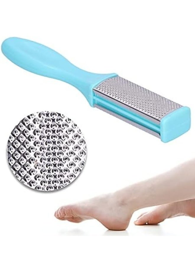 Foot callus remover - Stainless steel pedicure tool for removing rough calluses and smooth heels, soft feet, multi-colored home spa file - Image 1