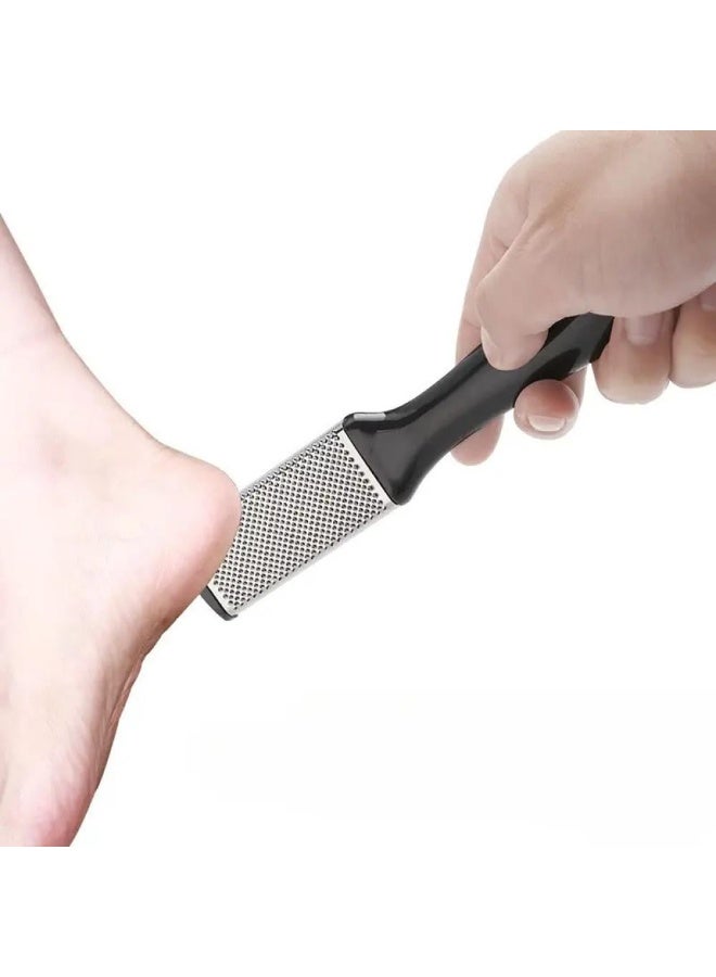 Foot callus remover - Stainless steel pedicure tool for removing rough calluses and smooth heels, soft feet, multi-colored home spa file - Image 2