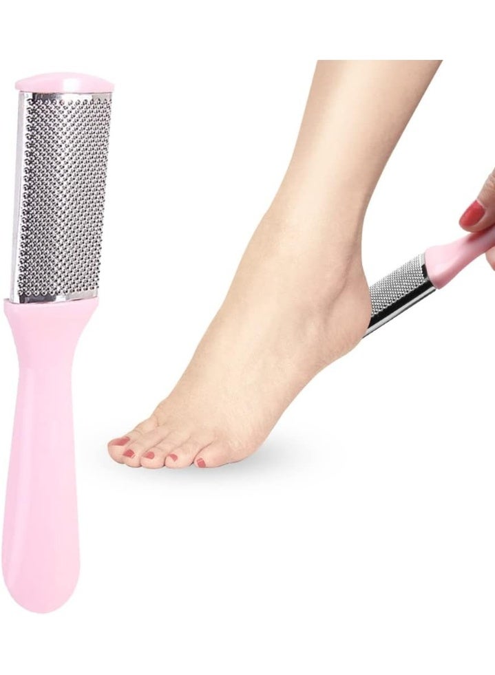 Foot callus remover - Stainless steel pedicure tool for removing rough calluses and smooth heels, soft feet, multi-colored home spa file - Image 3