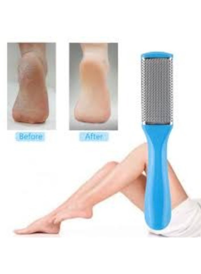 Foot callus remover - Stainless steel pedicure tool for removing rough calluses and smooth heels, soft feet, multi-colored home spa file - Image 4