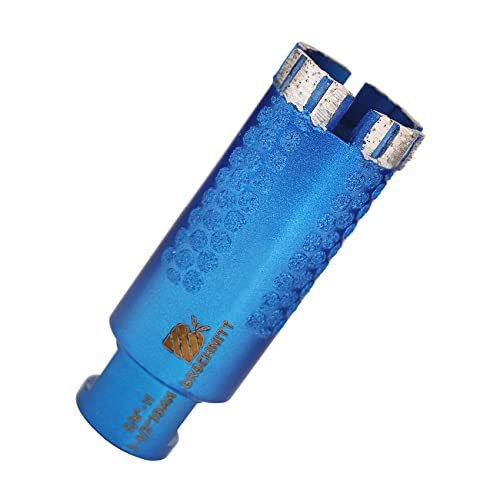 BRSCHNITT Diamond Core Drill Bit,BRSCHNITT 1-1/2 Inch Laser Welded Diamond Hole Saw with 5/8-11 Thread for Granite Marble Solid Block Stone Reinforced Concrete,Dry or Wet Drilling (38mm) - Image 1