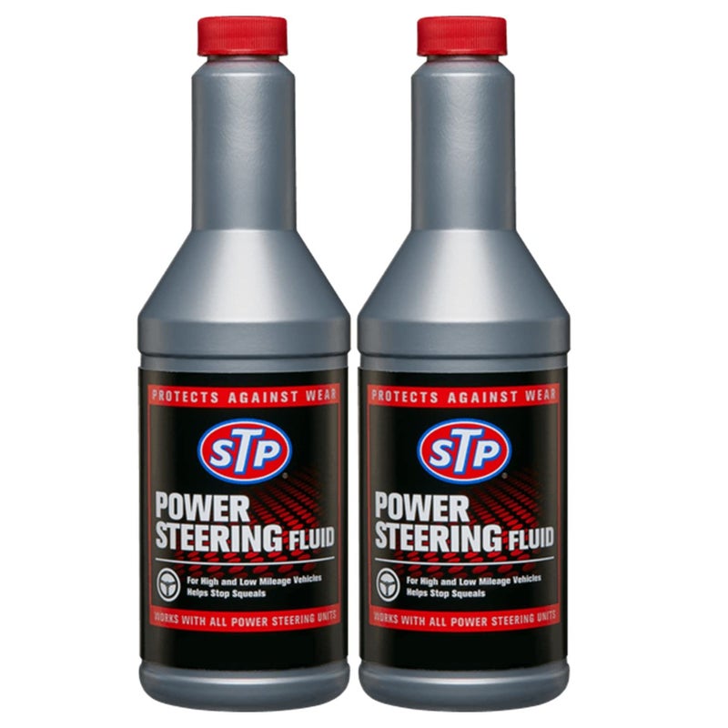 STP Power Steering Fluid - for High and Low Mileage Vehicles - Helps Stop squeals - Pack of 2 - Image 4