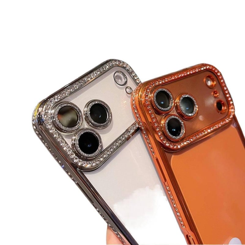غطاء واقي بسيليكون لـ iPhone 14 / 14 Plus / 14 Pro / 14 Pro Max مع حماية من السقوط وتغطية كاملة مع مقاوم للصدمات مع حماية عدسة باللون Gold من السيليكون - Layan Lure - Image 3