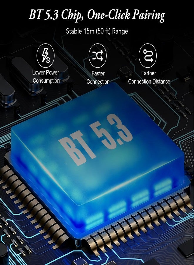 Yoidesu Heart Shaped Earbuds, Cute Stylish HiFi Stereo Sound 5.3 Headphones with Charging Case, Great for Workouts and Travel, Pink, Adjustable - Image 3