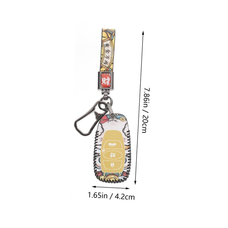 Magnetic Car Key Holder Case With Comfortable Grip And Stitching Design - Image 3