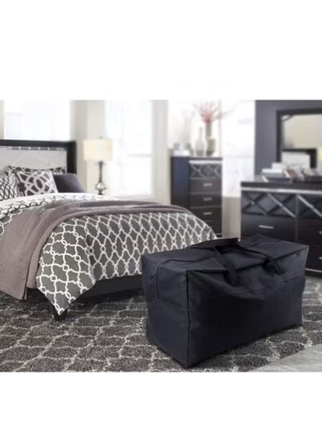 م اكس م حقيبة سفر كبيرة 25 كجم، حقيبة تخزين مقاومة للماء بسحاب، منظم نقل وأمتعة عالي التحمل - Image 3