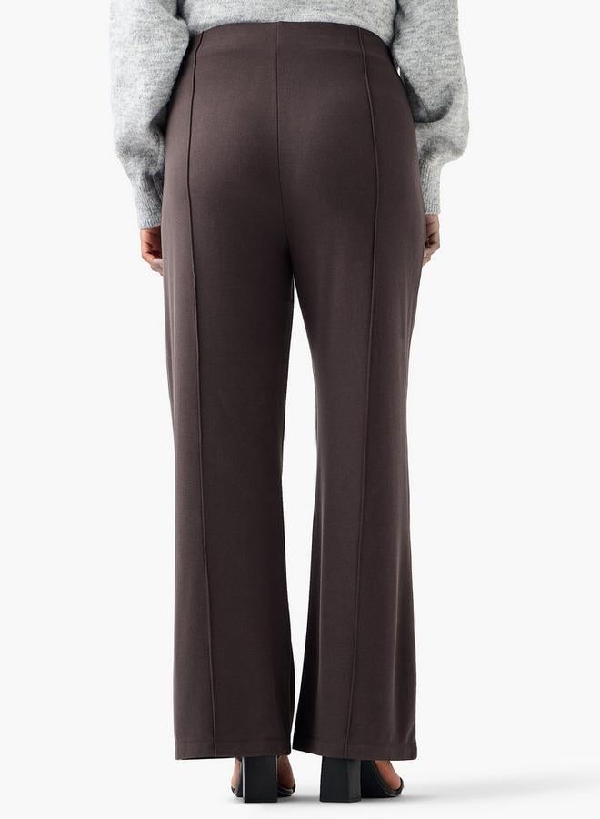  أولا بوبكن بنطلون واسع بخصر مرن وتفاصيل ثنيات من أولا بوبكن - Image 3