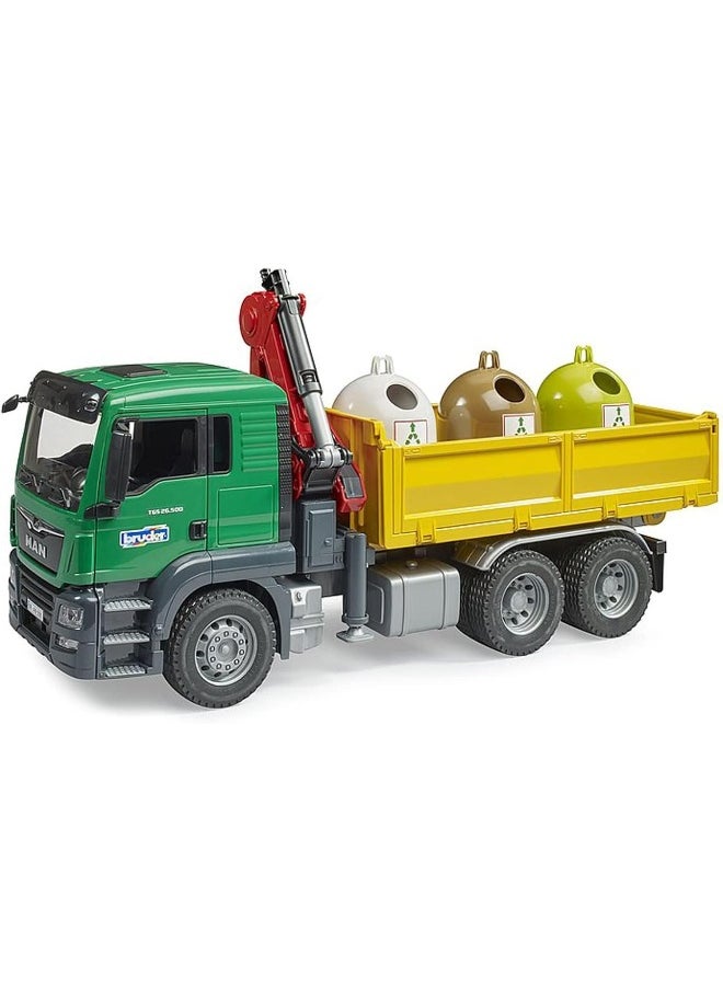 Bruder Bruder Man TGS Truck with Recycling Containers and Bottles (1:16)  - Image 2