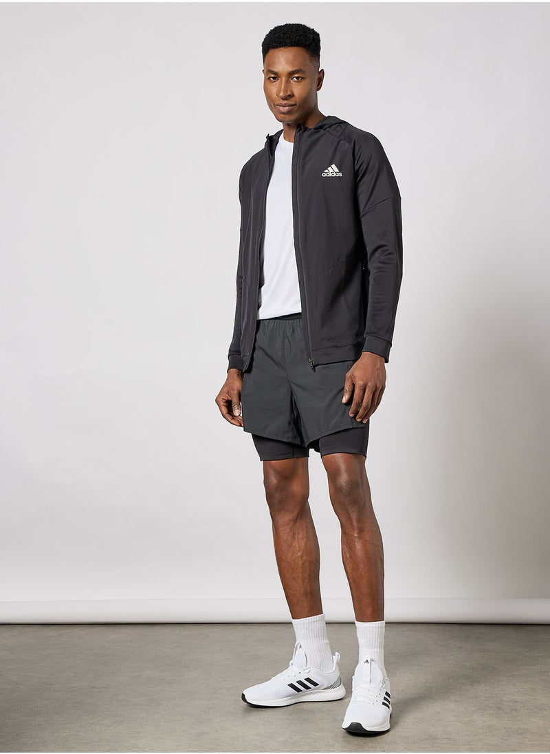 Adidas - Full-Zip Training Hoodie - Image 1