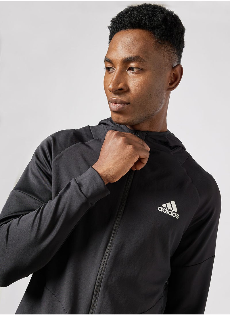 Adidas - Full-Zip Training Hoodie - Image 1