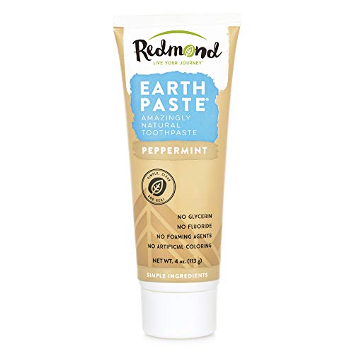 REDMOND Earthpaste Natural NonFluoride Toothpaste 4 Ounce Tube 3 Pack Peppermint - Image 1