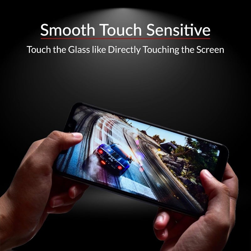SPCORE Tempered Glass Screen Protector Compatible for Realme 8s 5G / Realme 8 5G (Black) with Edge to Edge Coverage and Easy Installation kit - Image 3