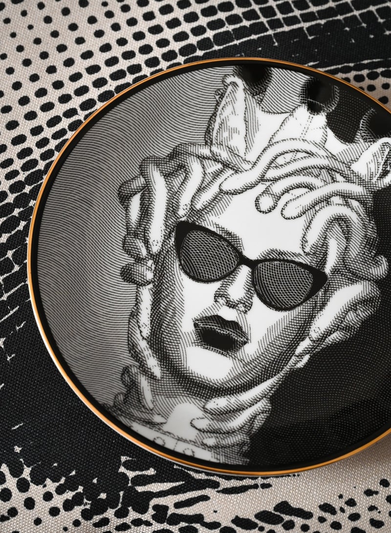 Baci milano Plate Diam 24 Porcelain, Baci Milano Sagrada Familia - Image 1