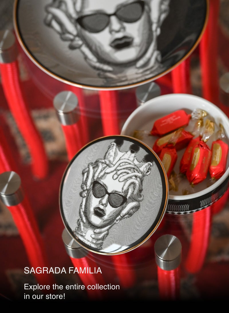 Baci milano Plate Diam 24 Porcelain, Baci Milano Sagrada Familia - Image 3