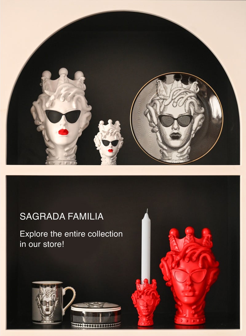 Baci milano Plate Diam 24 Porcelain, Baci Milano Sagrada Familia - Image 4