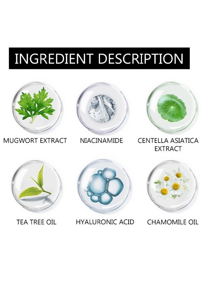 West&Month - Mugwort Acne Clay Stick, Mugwort Anti Pores And Acne Clay Mask, Cleansing Mask Mud Mask For Men And Women, Moisturizing Oil Control Shrink Remove Blackheads, Shrink Pores, Improve Skin Tone - Image 1
