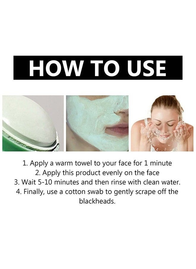 West&Month - Mugwort Acne Clay Stick, Mugwort Anti Pores And Acne Clay Mask, Cleansing Mask Mud Mask For Men And Women, Moisturizing Oil Control Shrink Remove Blackheads, Shrink Pores, Improve Skin Tone - Image 1