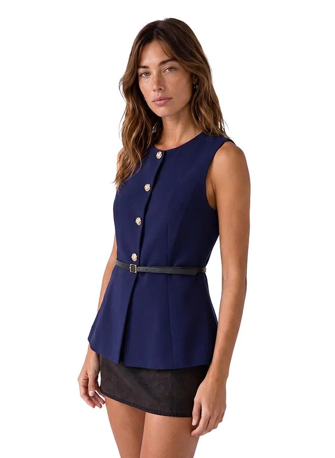 Koton  Belted Peplum Vest for Women | Best Price UAE