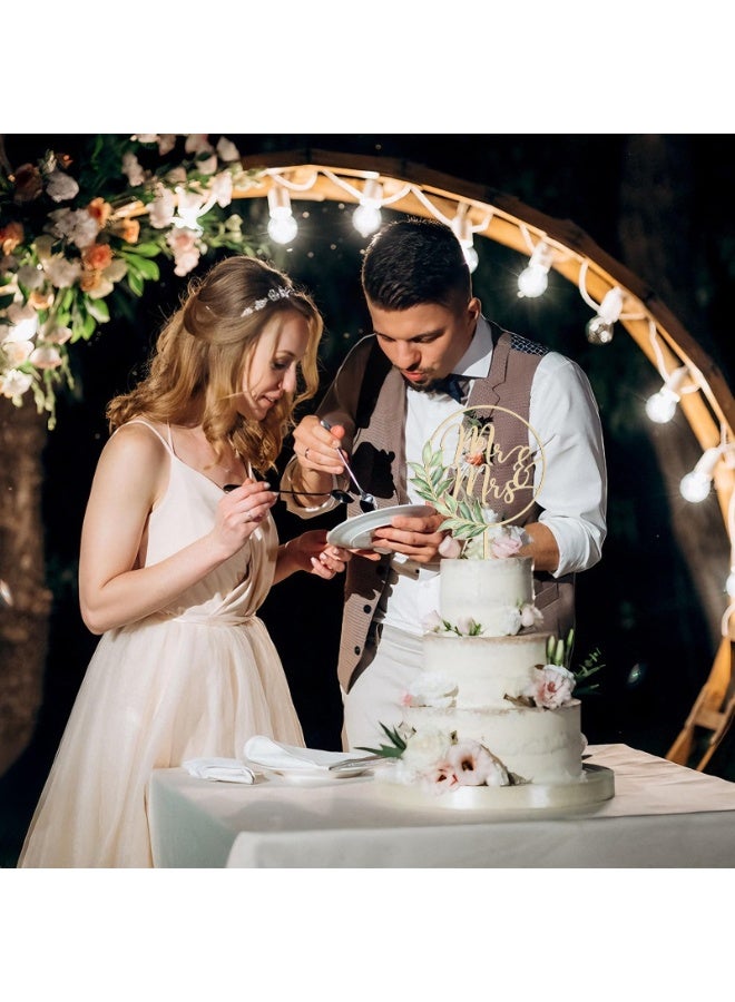 Mr & Mrs Wooden Cake Topper Bride Groom Sign Wedding Engagement Party Cake Decoration Ornament - Image 2