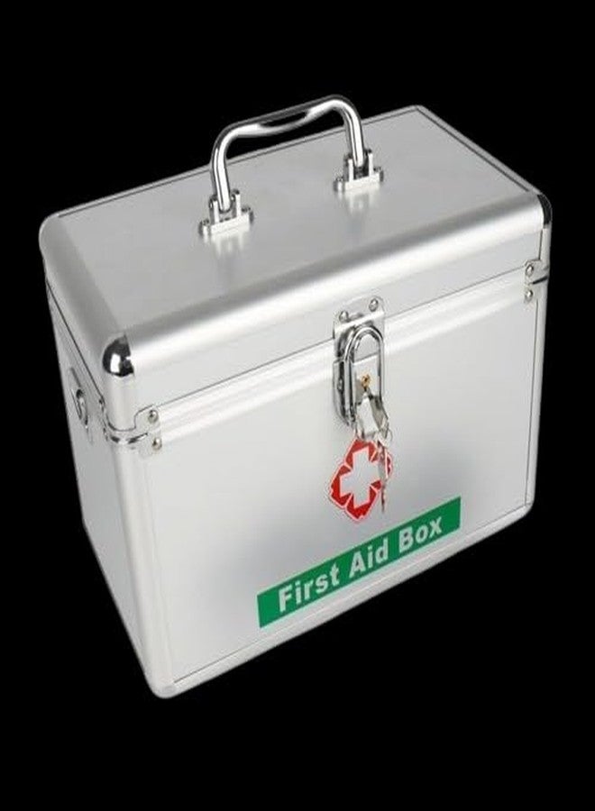 Sakar Silver Portable First Aid Box with Aluminium and Steel Protector Corners | Durable Medical Storage Case for Home, Office, and Travel, Heavy-Duty Corner Protectors, Secure Kit Home Workplace. - Image 5