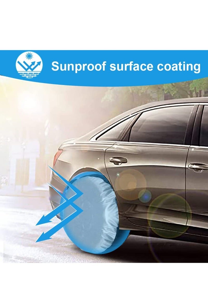 4 Pcs Spare Wheel Cover Set, Waterproof And Uv-Resistant For Cars, Trucks, Trailers - Comprehensive Protection Your Tires （80 Cm * 47 Cm） - Image 4