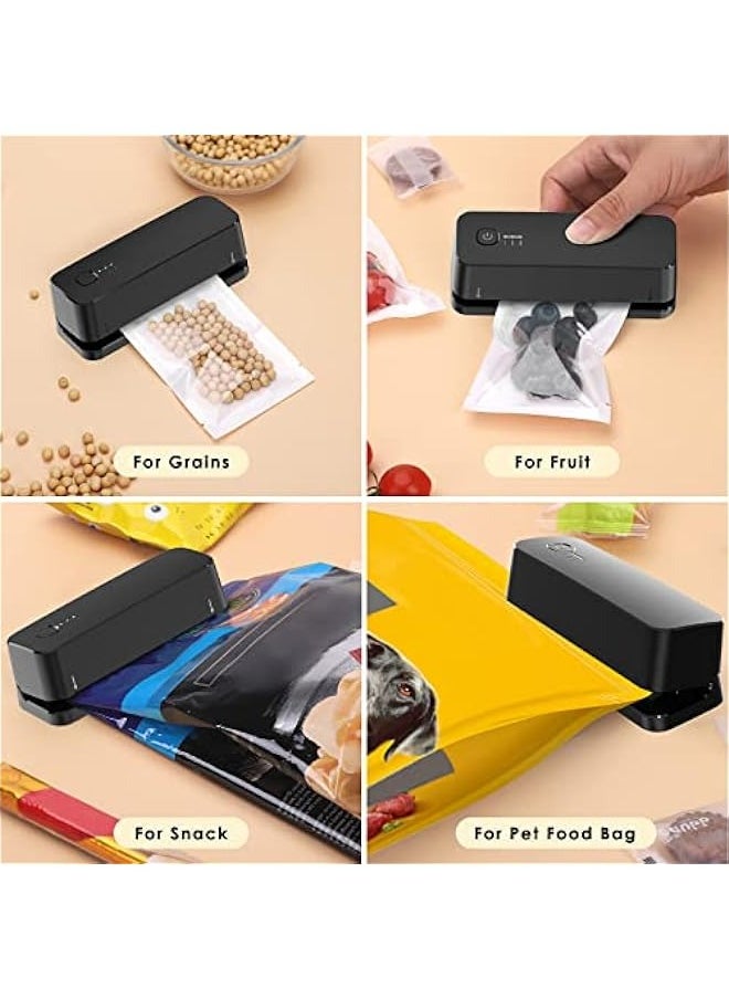 ANKOVO - Rechargeable Mini Bag Sealer - Quick Seal Bags Machine with 3 Adjustable Gears and 3000mAh Battery - Ideal for Snack Bags, Mylar Bags, and Food Storage - Image 1