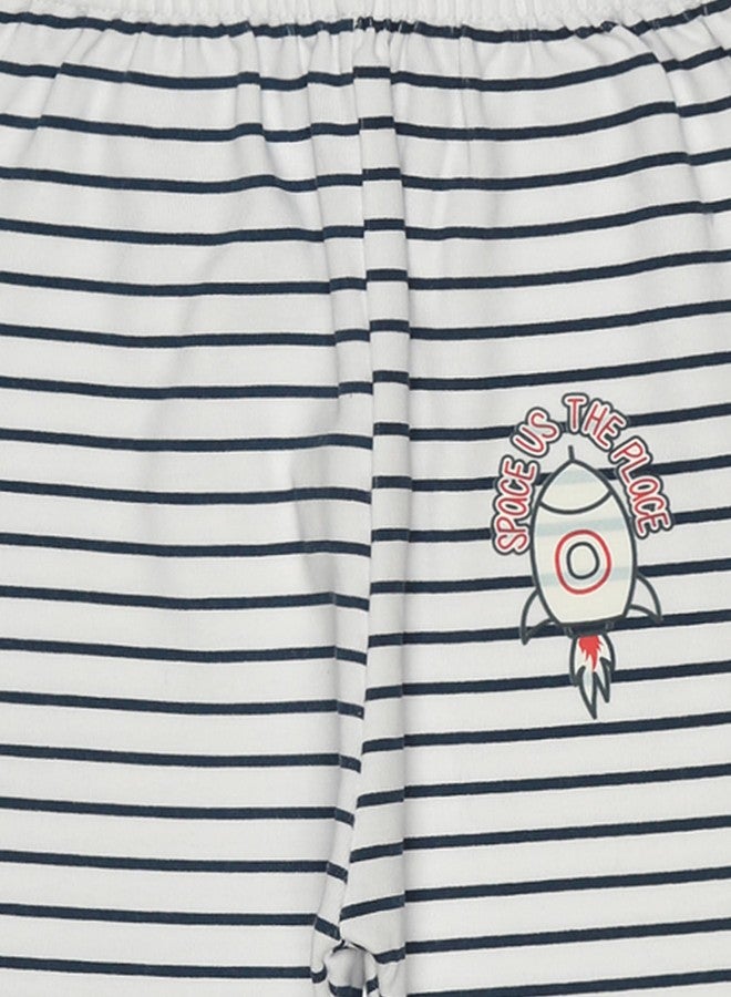 BODYCARE Baby Striped Pajami Pack of 3 - Assorted… White - Image 3