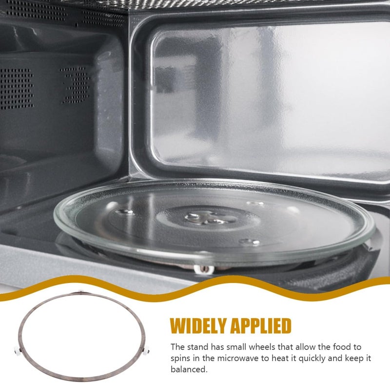 Hemobllo Microwave Turntable Ring 22cm : Plastic Microwave Oven Tray Support Rotating Ring Tray Support for Kitchen - Image 2