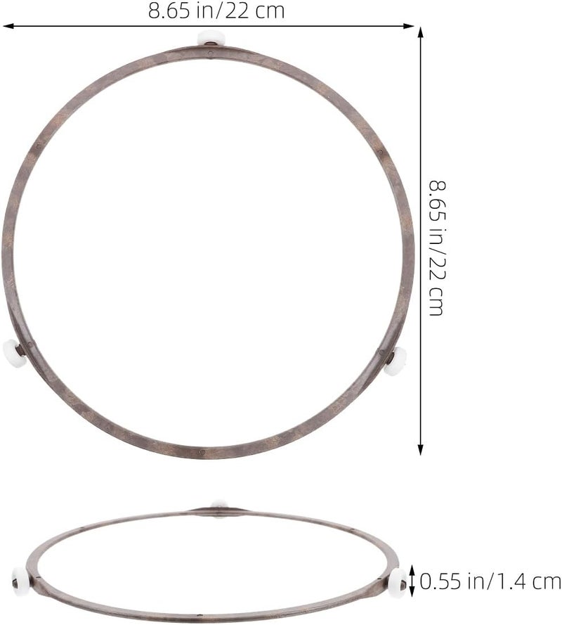 Hemobllo Microwave Turntable Ring 22cm : Plastic Microwave Oven Tray Support Rotating Ring Tray Support for Kitchen - Image 3