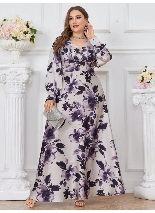 Madam Uniq Plus Size Autumn Winter European and American Fashion Dress