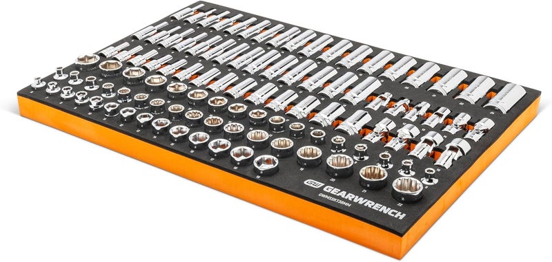 GEARWRENCH 104 Piece 38 Drive Master Metric Socket Set in Foam Storage Tray  GWMSSKT38MM - Image 3