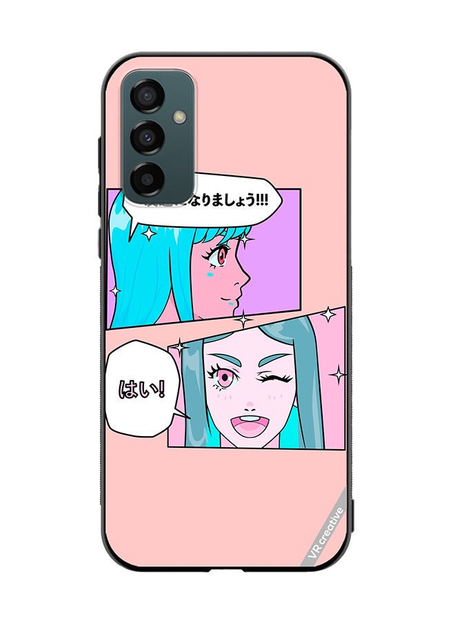 VR CREATIVE Protective Case Cover For Samsung Galaxy M23 Cute Pastel Collage With Manga Comics Frames With Anime Characters Design Multicolour - Image 1
