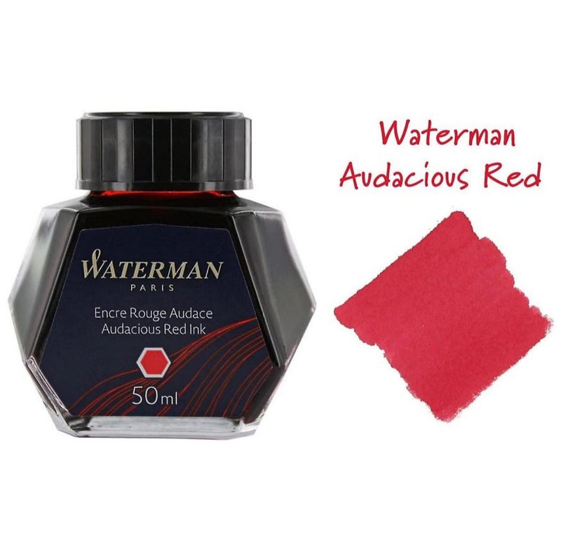 Waterman Ink Bottle Red 50ml S2270180 regular imported goods - Image 2