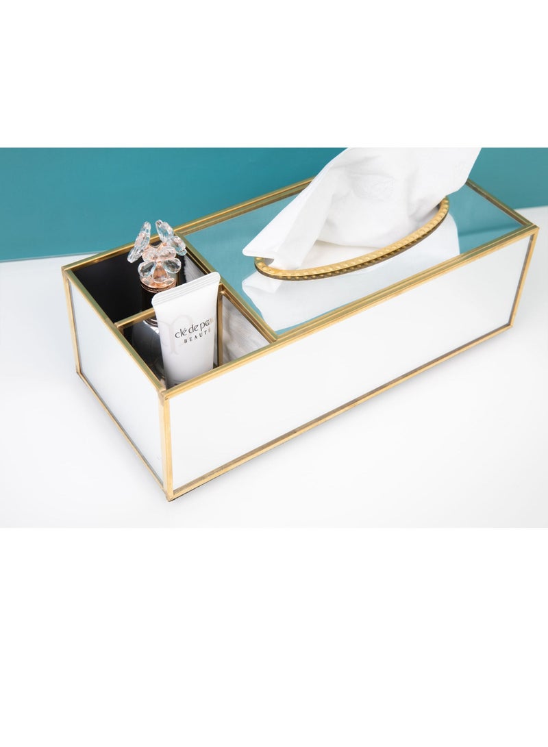 fashionhome Multi-Functional Storage Mirror Tissue Box  - Image 3