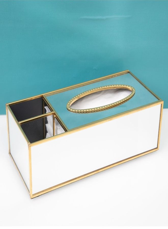 fashionhome Multi-Functional Storage Mirror Tissue Box  - Image 1