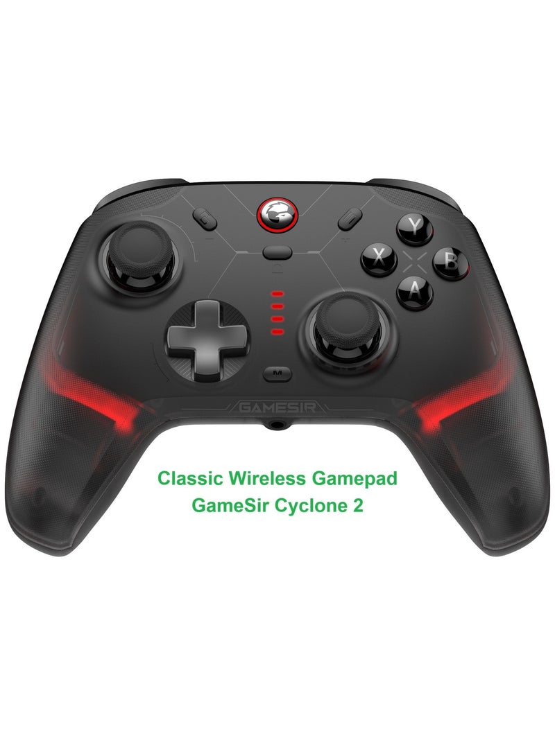 general Classic Gamepad GameSir Cyclone 2 Daybreak Wireless Game Controller for Steam Switch Android iOS PC with RGB Lamp Audio Hall Linear Trigger and Micro Trigger Switch Six-Axis Gyroscope Battery Capacity 860mAh - Image 1