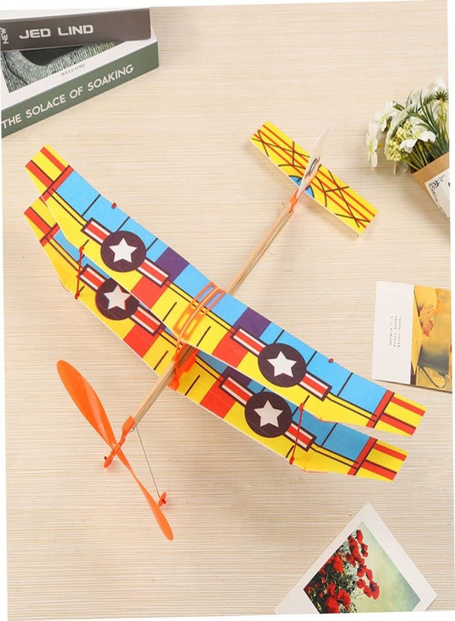 IMIKEYA 2pcs Rubber Band Powered Airplane for - Balsa Wood Glider Planes for Indoor Outdoor Fun - Image 5