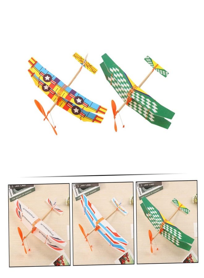 IMIKEYA 2pcs Rubber Band Powered Airplane for - Balsa Wood Glider Planes for Indoor Outdoor Fun - Image 4