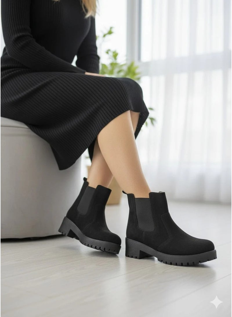 Vbranda Half boots Chelsea with durable modern design BO-1-BLACK S - Image 1