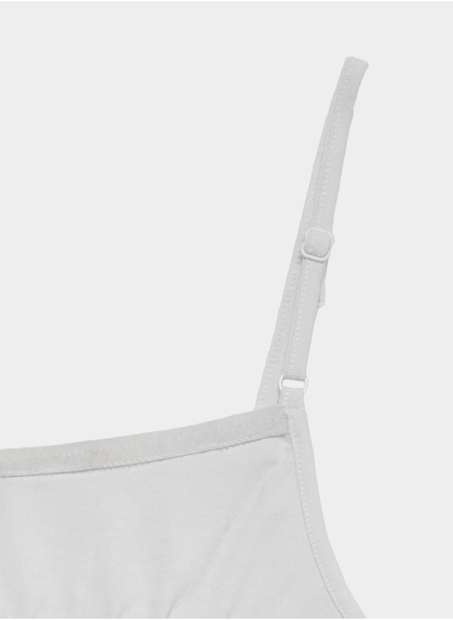 Styli - Pack of 2 - Solid Strappy Crop Top - Image 1