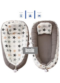 Moro Moro Cotton Baby Nest with Blanket – Double-Sided & Breathable for Newborns  - Image 3