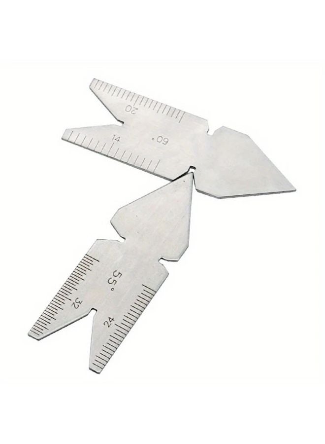 3pcs Thread Gauge Set 55 60 Degree Metal Center Gauge for Pitch Setting Tool Positioning - Image 5