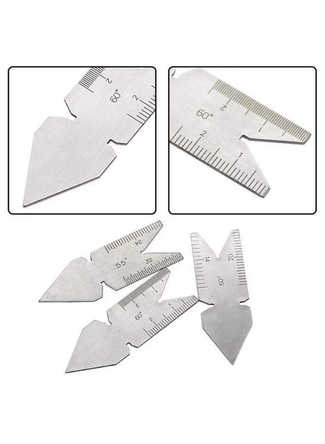 3pcs Thread Gauge Set 55 60 Degree Metal Center Gauge for Pitch Setting Tool Positioning - Image 3