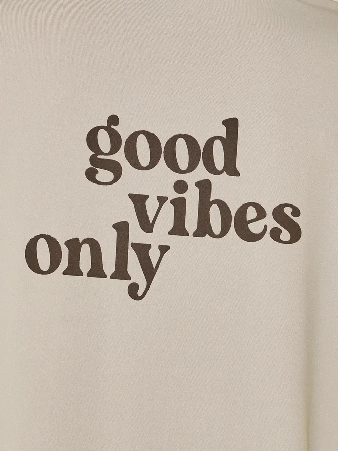 Take Two Take Two Back Slogan Print Round Neck Oversized T-Shirt