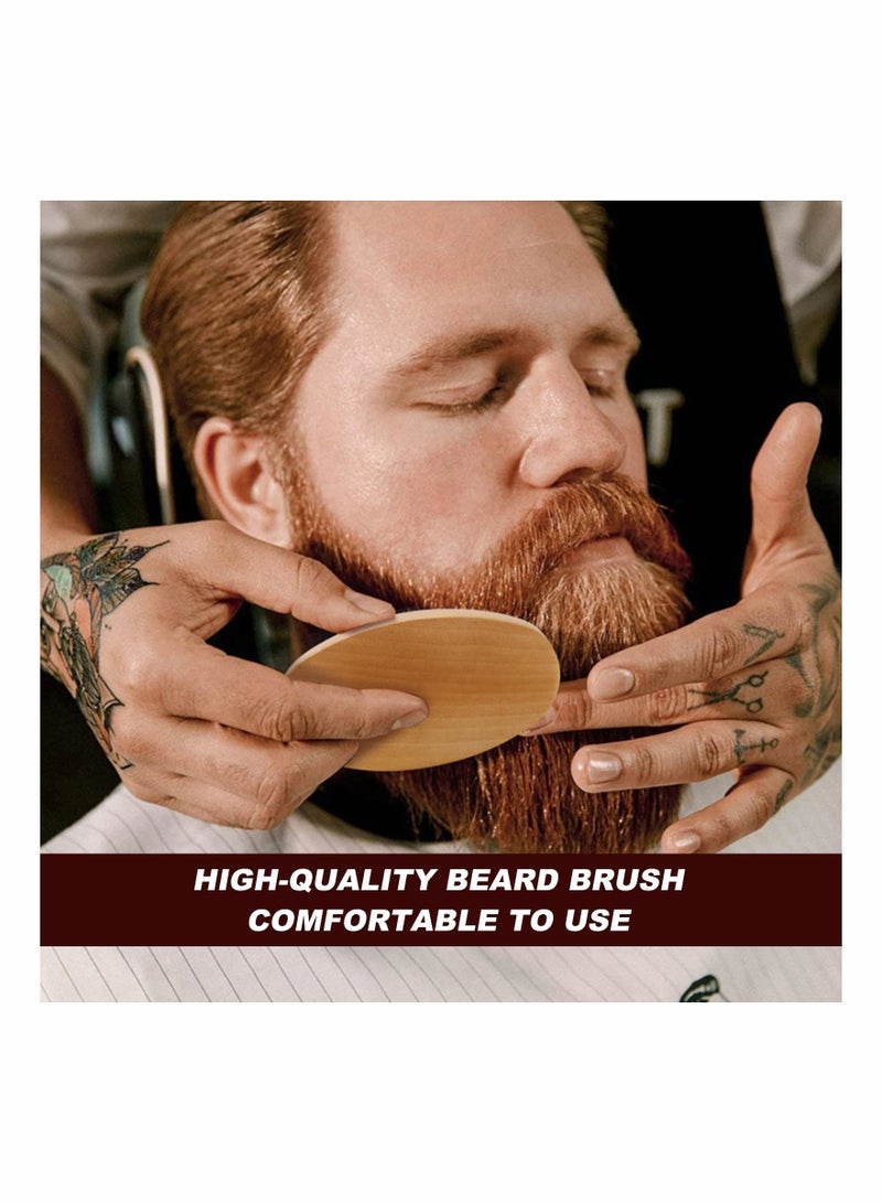 Y&D Beard Brush Comb Set for Men Wooden Hair Moustache Combing Removing Debris Massages Face - Image 3