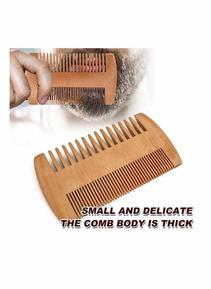 Y&D Beard Brush Comb Set for Men Wooden Hair Moustache Combing Removing Debris Massages Face - Image 5